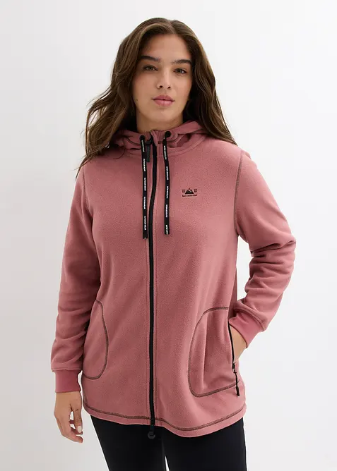 Fl&iacute;sov&aacute; bunda s kapsami na zip, bonprix