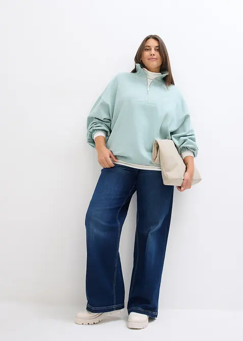 Oversize mikina z organické bavlny, bonprix