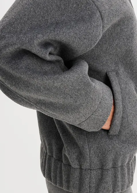 Oversize bluzon ve vlněném vzhledu, bonprix