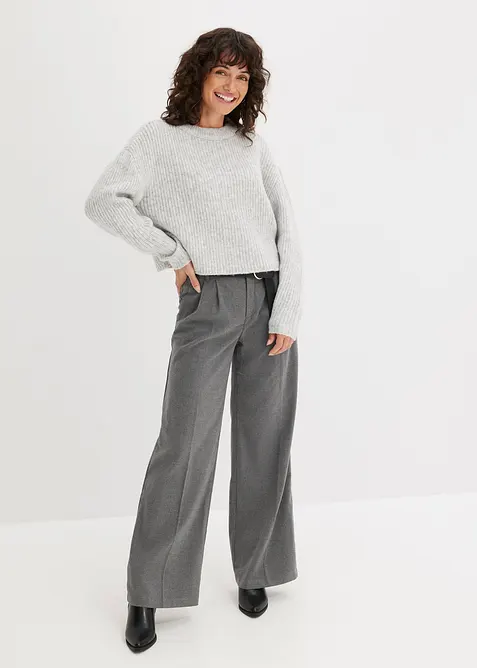 Svetr ze silnější pleteniny, z měkké vlněné směsi, bonprix