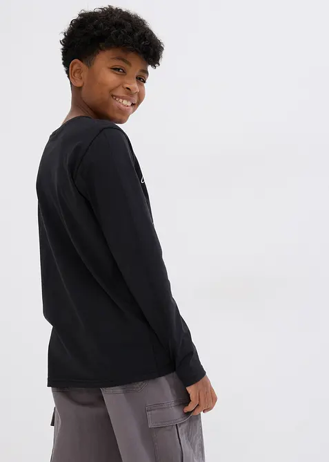 Tričko s dlouhým rukávem, z čisté organické bavlny, bonprix