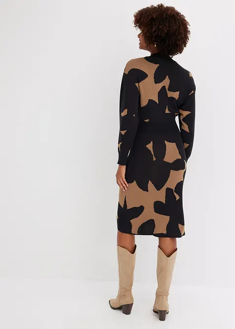 Pletené midi šaty, bonprix