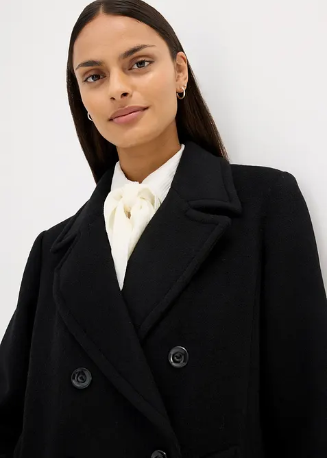 Kabanový kabátek z vlny, bonprix