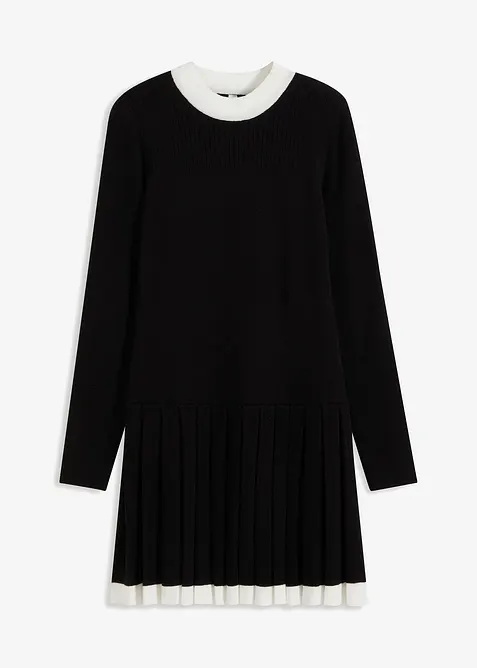 Pletené šaty z viskózové směsi, bonprix