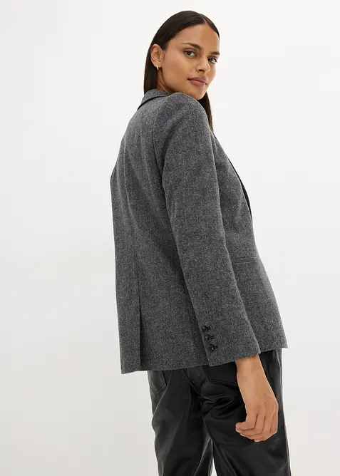 Vlněn&yacute; blejzr se vzorem ryb&iacute; kosti, bonprix