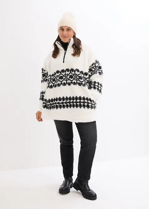 Mikina z medv&iacute;dkov&eacute;ho fl&iacute;su, bonprix