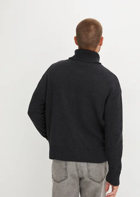 Svetr s rolákovým límcem, s bavlnou, Loose Fit, bonprix