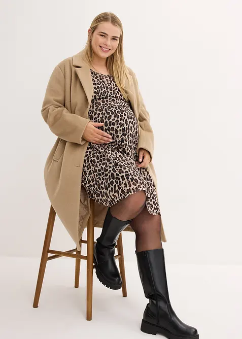 Těhotensk&eacute;/kojic&iacute; &scaron;aty 2v1 s leopard&iacute;m potiskem, bonprix