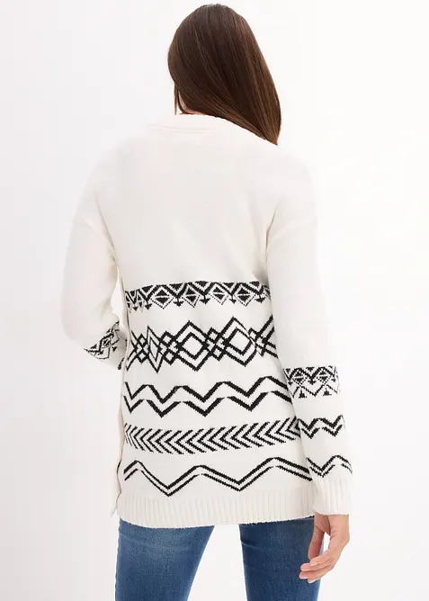 Těhotenský/kojicí svetr z bavlněné směsi, bonprix