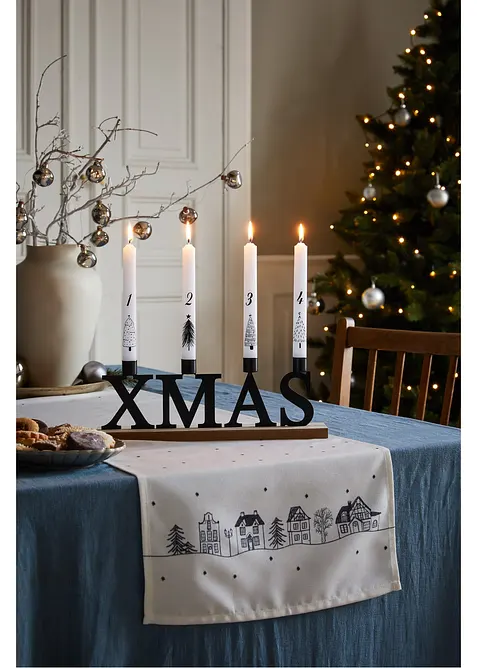 Běhoun na stůl se zimním motivem, voděodolný, bonprix