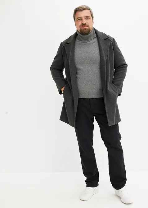 Svetr s rolákovým límcem a s recyklovanou bavlnou, Loose Fit, bonprix