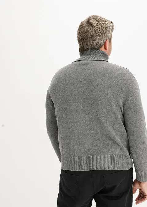 Svetr s rolákovým límcem a s recyklovanou bavlnou, Loose Fit, bonprix