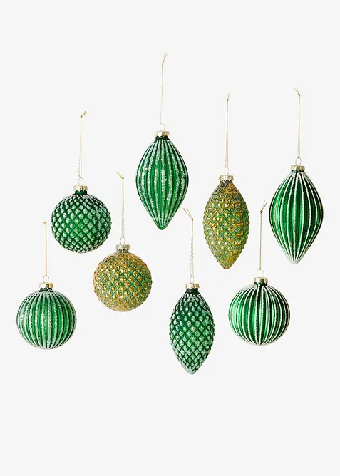 V&aacute;nočn&iacute; baňky na stromeček (8d&iacute;ln&aacute; sada), bonprix