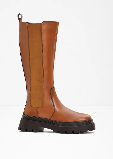 Kožen&eacute; kozačky, bonprix