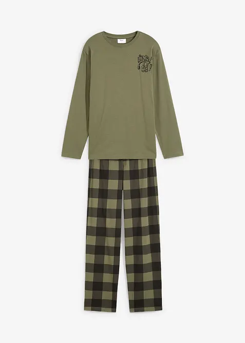 Pyžamo z čisté organické bavlny (2dílná souprava), bonprix