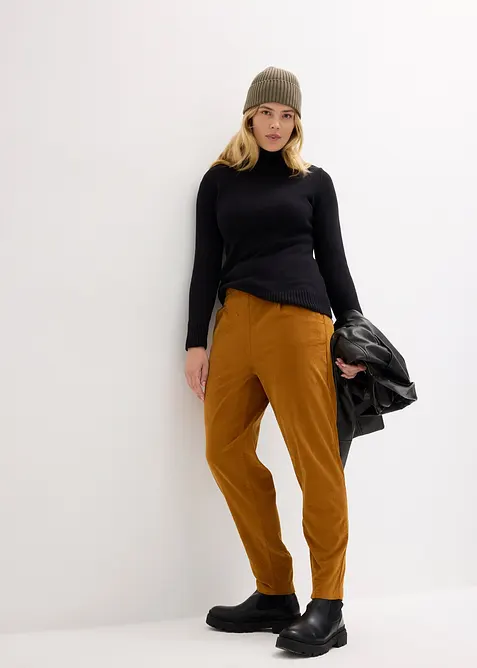 Manšestrové kalhoty z organické bavlny, bonprix