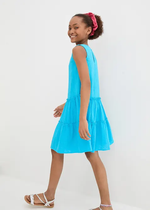 Midi šaty ze vzdušného mušelínu, bonprix