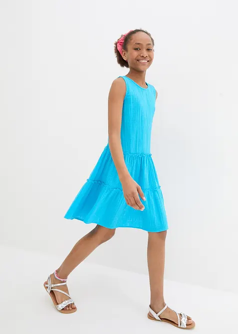 Midi šaty ze vzdušného mušelínu, bonprix