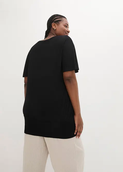 Triko s lodičkovým výstřihem, bonprix