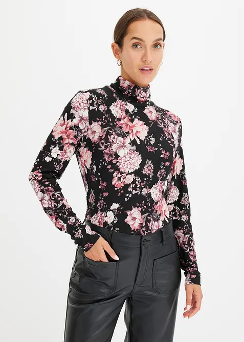 Triko s dlouhým rukávem, z měkké viskózové směsi, bonprix