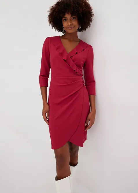 Mini&scaron;aty ze strukturovan&eacute;ho krepu s vol&aacute;ny, bonprix