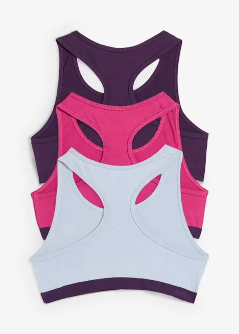 Podprsenkov&yacute; top s měkkou bavlnou (5 ks v balen&iacute;), bonprix