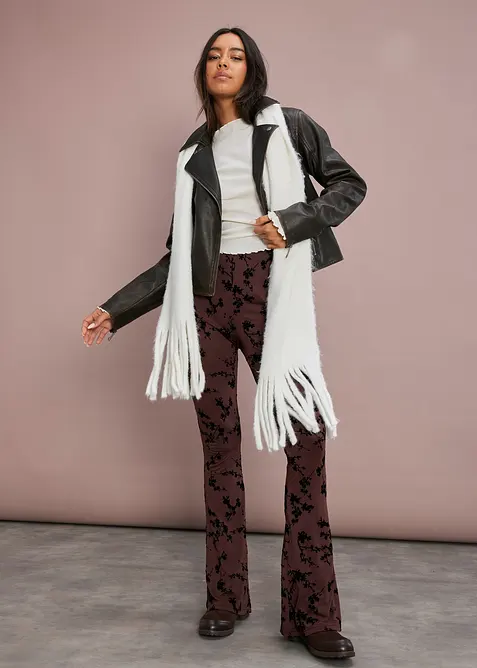 Legíny se zvonovými nohavicemi, z měkké viskózy, bonprix