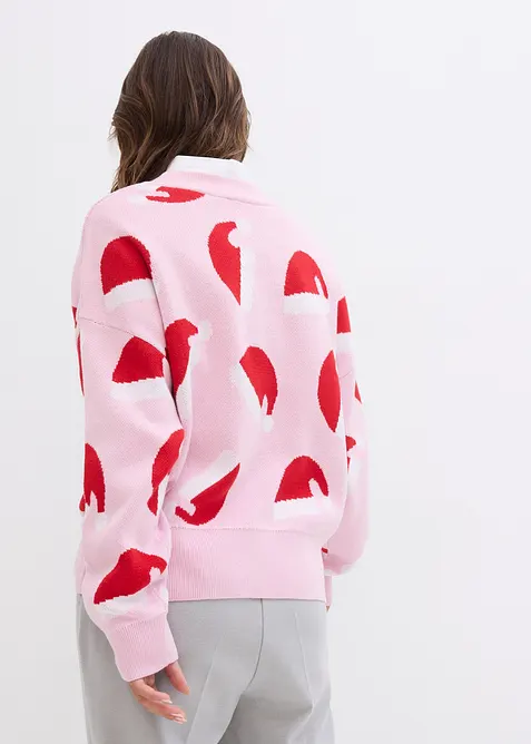 Oversize svetr z&nbsp;jemn&eacute; pleteniny, s&nbsp;kulat&yacute;m v&yacute;střihem, bonprix