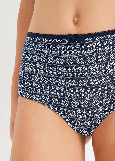 Bokové maxikalhotky s organickou bavlnou (4 ks v balení), bonprix