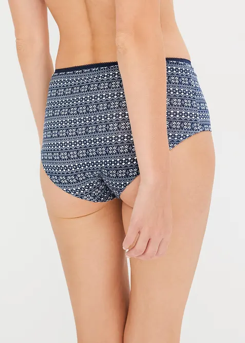 Bokové maxikalhotky s organickou bavlnou (4 ks v balení), bonprix