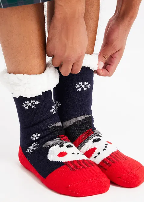 Heboučk&eacute; ponožky s medv&iacute;dkovou pod&scaron;&iacute;vkou, bonprix