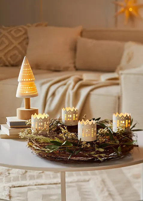 Svícen na adventní věnec (4 ks), bonprix