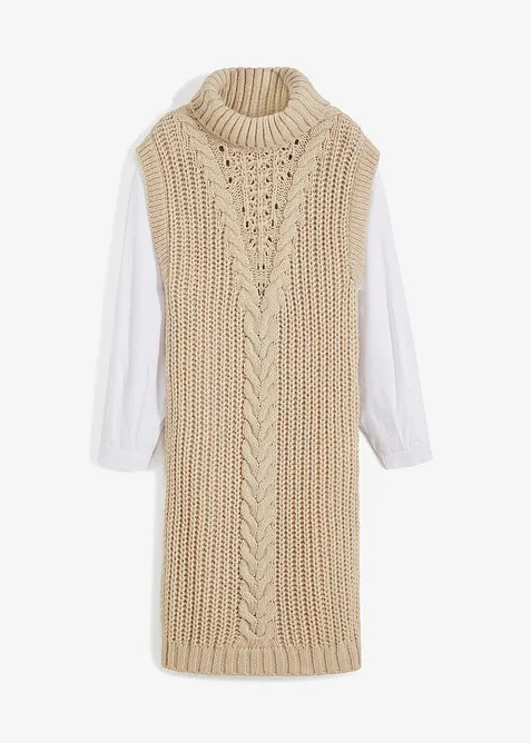 Pleten&eacute; &scaron;aty s halenkovou vsadkou, bonprix