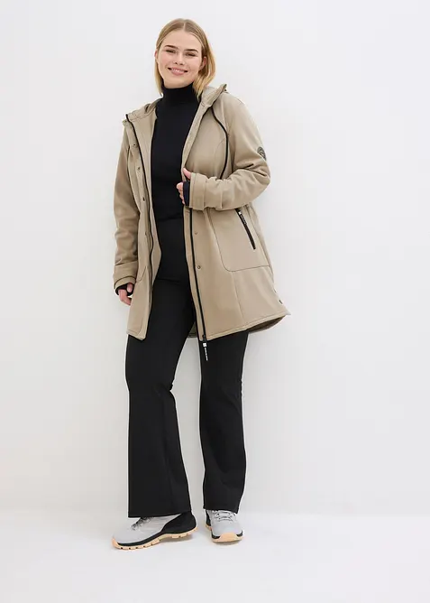 Softshellov&aacute; parka Super Stretch, odoln&aacute; vůči vodě, bonprix