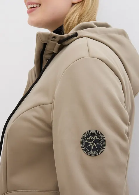 Softshellov&aacute; parka Super Stretch, odoln&aacute; vůči vodě, bonprix