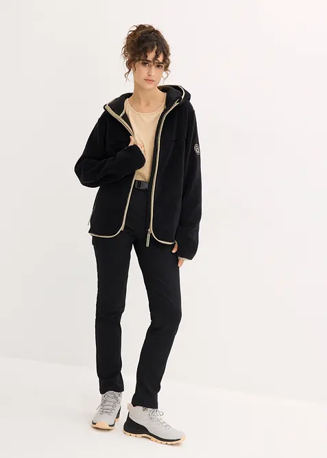 Mikina na zapínání s kapucí, z plyšového flísu, bonprix