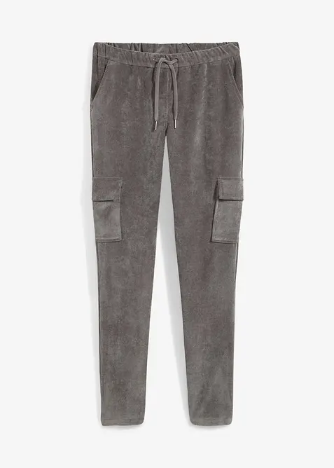 Kalhoty bez zap&iacute;n&aacute;n&iacute; ze sametov&eacute;ho man&scaron;estru, bonprix