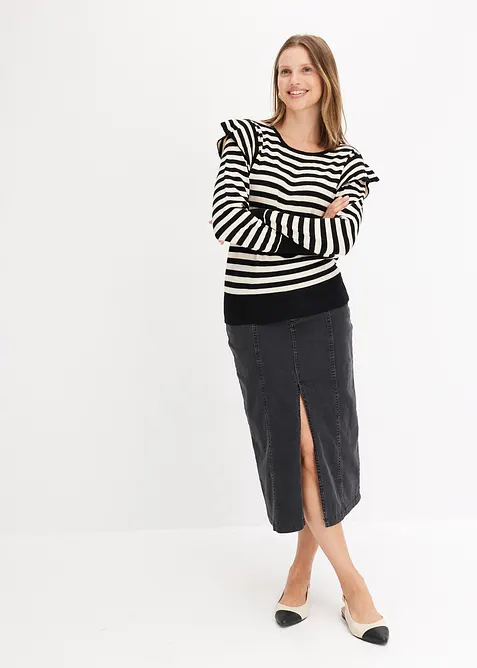 Svetr z jemné pleteniny z měkké viskózové směsi, bonprix