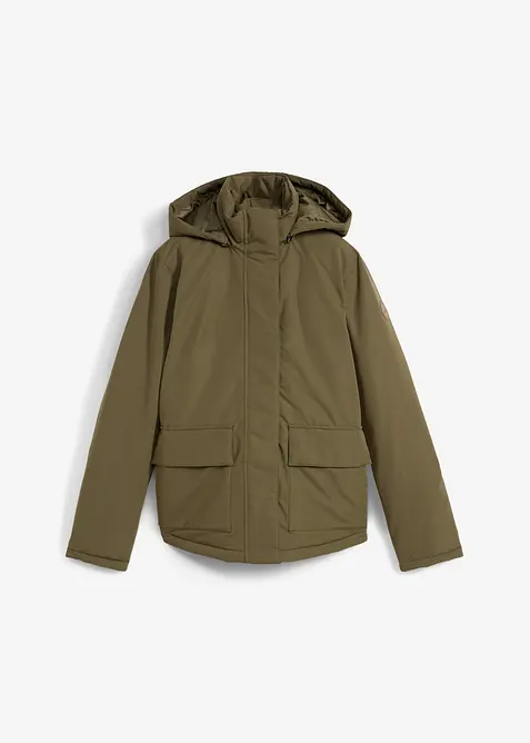 Zimní bunda s nakládanými kapsami, bonprix