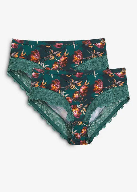 Maxikalhotky s jemnou krajkou (2 ks v balení), bonprix