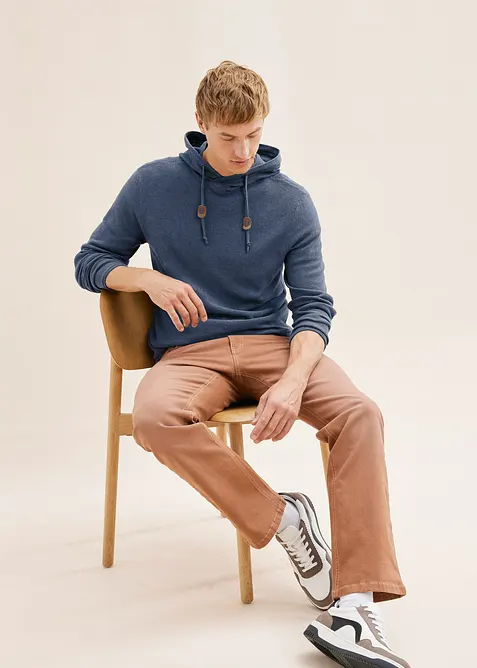 Svetr s kapuc&iacute;, z měkk&eacute; bavlněn&eacute; směsi, bonprix