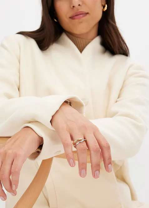 Ovinovací prsten z nerezové oceli Tricolor, bonprix