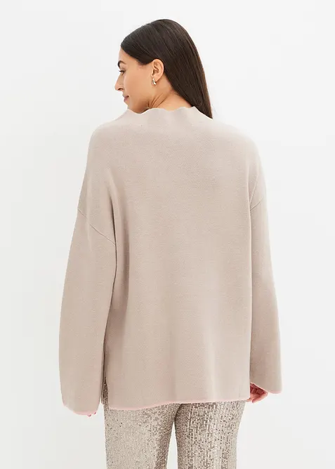 Oboustranný svetr z jemného úpletu, bonprix