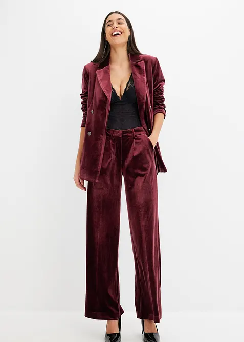 Kalhoty z jemn&eacute;ho sametu, bonprix