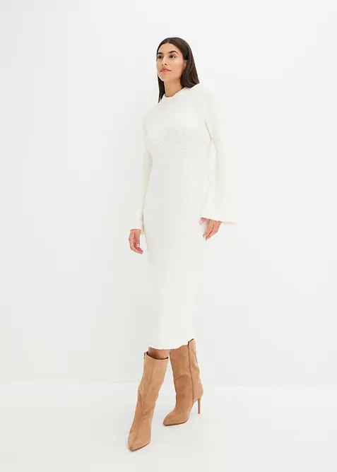 Pletené šaty z buklé, bonprix