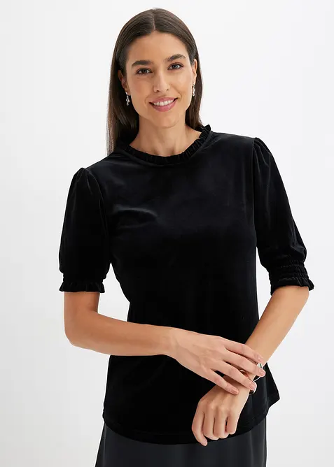 Tričko z měkkého sametu, bonprix