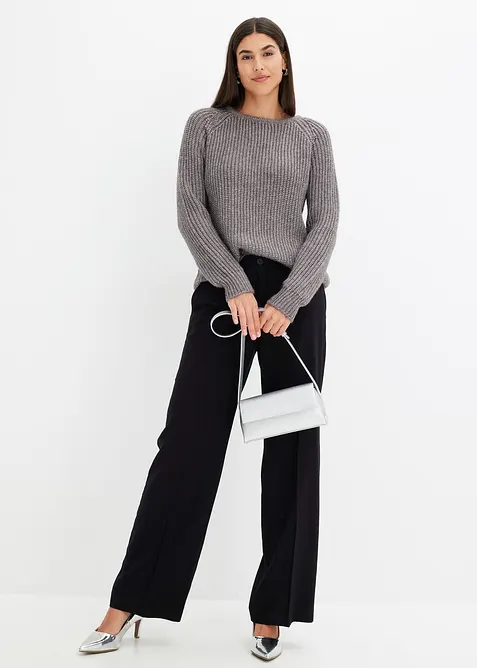 Svetr z hrubé pleteniny se třpytivou přízí, bonprix