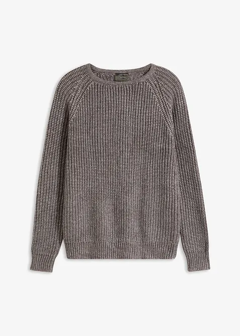 Svetr z hrubé pleteniny se třpytivou přízí, bonprix