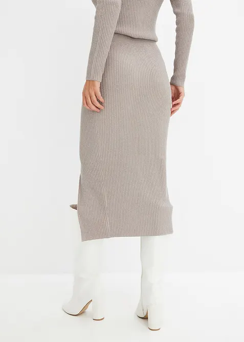 Pletená sukně z měkké viskózové směsi, bonprix