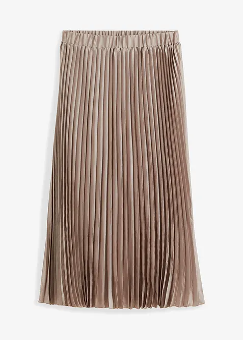 Plisovaná sukně z jemného saténu, bonprix